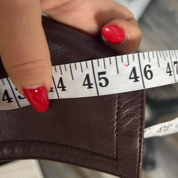 *RARE* 90’s Gucci by Tom Ford Vintage F/W Runway Leather Coat chocolate brown 42 - Picture 10 of 17